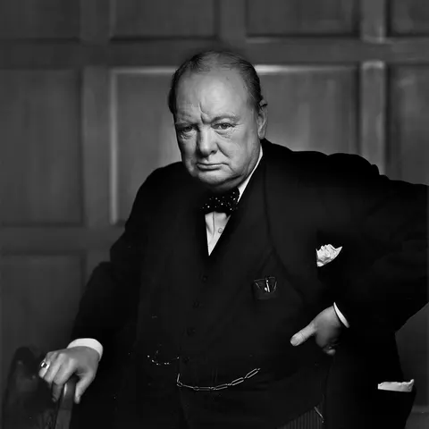 Portrait of Winston Churchill