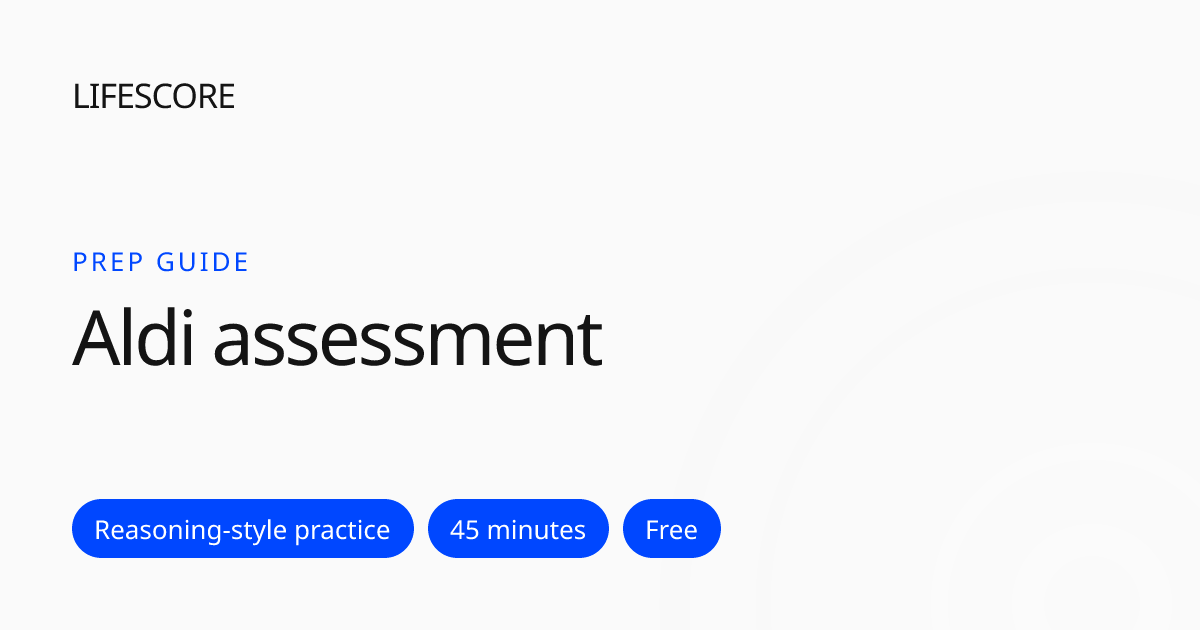 Aldi Graduate Area Manager Tests: Stages and Free Practice
