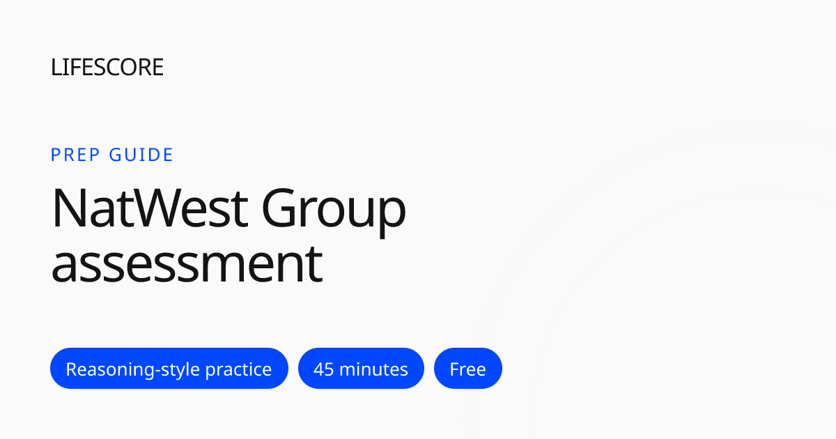 NatWest Group Online Assessment: Stages, Timing, Free Practice