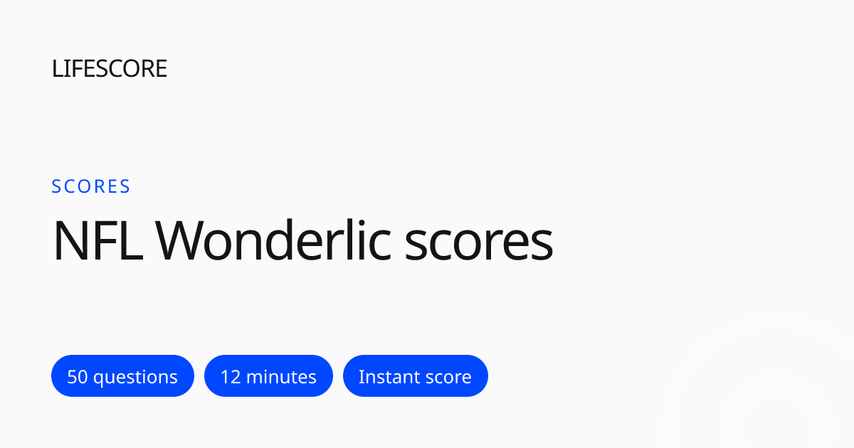 NFL Wonderlic Scores: Tom Brady, Mahomes and 241 Players