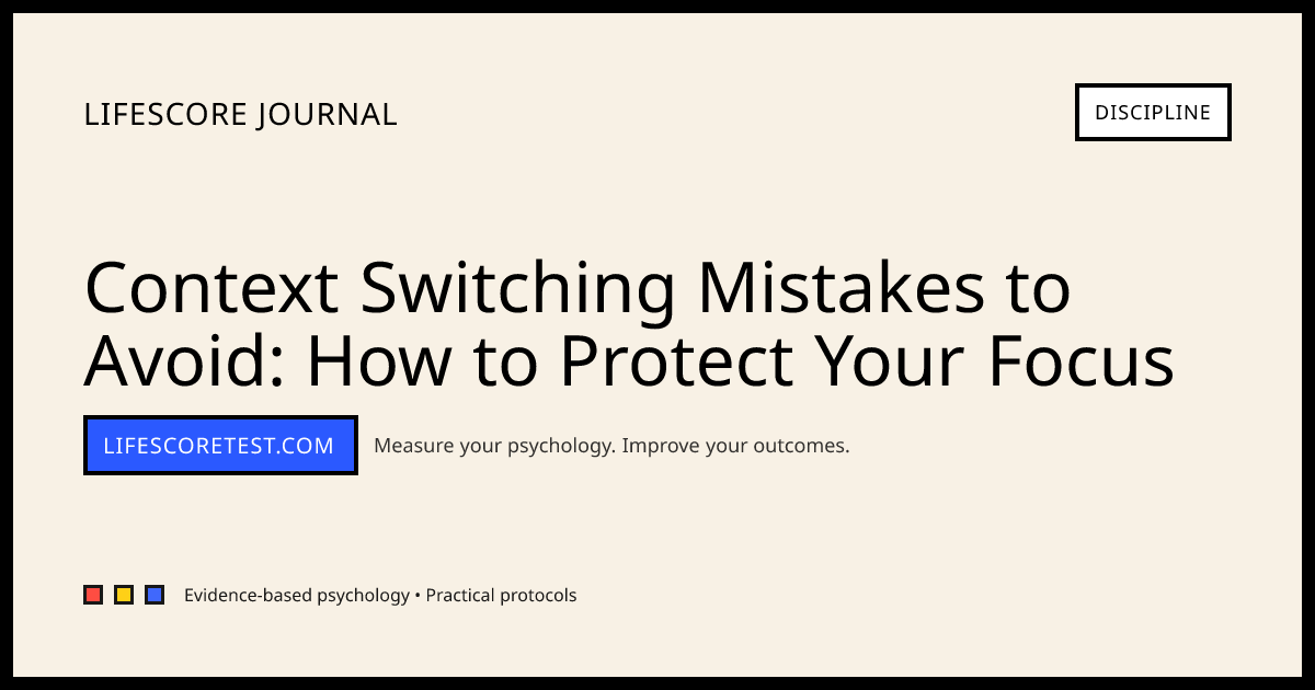 Context Switching Mistakes to Avoid: A Clinical Guide to Preserving ...