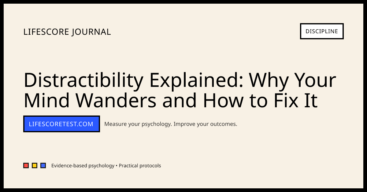 Distractibility Explained: Why Your Mind Wanders and How to Fix It ...